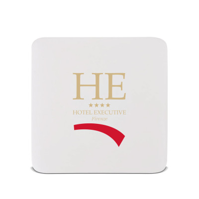 sottobicchiere squadrato carta antiscivolo personalizzato