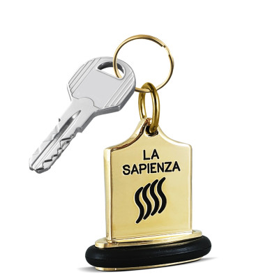 portachiavi in ottone per hotel sapienza
