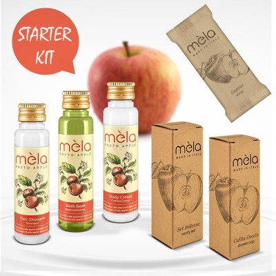 kit cortesia prova piccole quantità cosmetici mela 