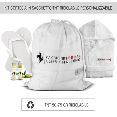 SACCO CON LACCIO   40x50 cm bianco personalizzabile