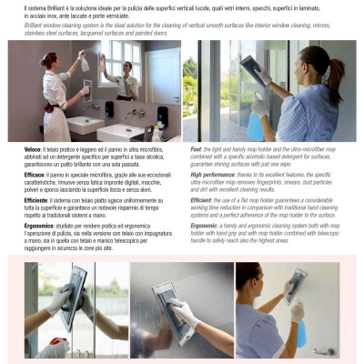 kit pulizia vetri specchi professionale