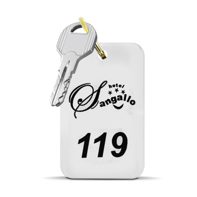 personalizzazione portachiavi hotel plexiglas
