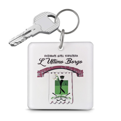 portachiavi hotel doppio spessore personalizzato