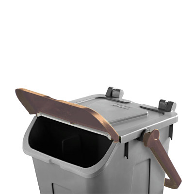 pattumiera impilabile 25 lt marrone