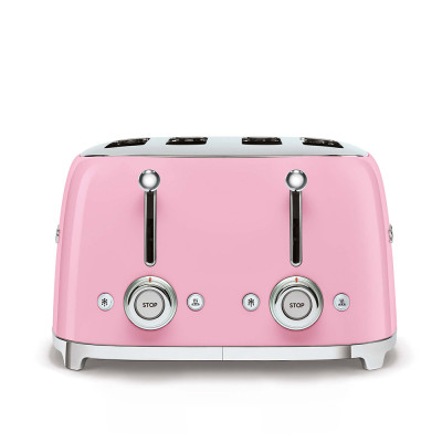 tostapane 4x4 rosa lucido frontale