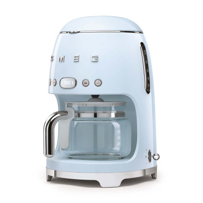 macchina caffe con filtro caraffa azzurro lucido