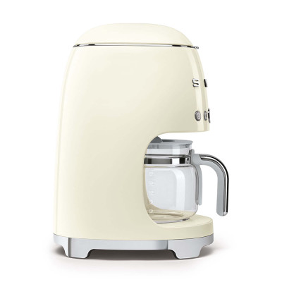macchina caffe con filtro caraffa panna lucido laterale