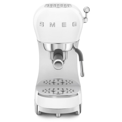 macchina caffe espresso manuale bianco lucido frontale