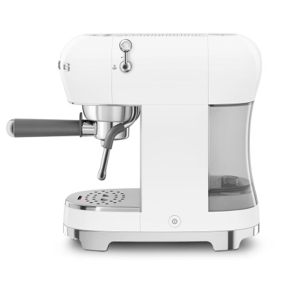macchina caffe espresso manuale bianco lucido laterale