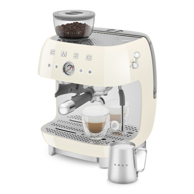 macchina caffe con macinacaffe panna lucido uso