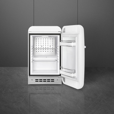 mini frigo bianco lucido aperto