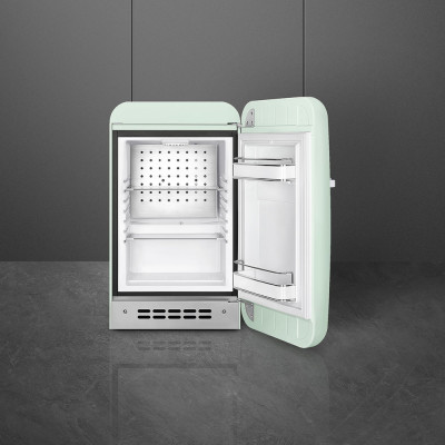 mini frigo verde lucido aperto