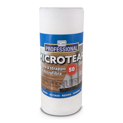 PANNO MICROFIBRA   bianco a rotolo