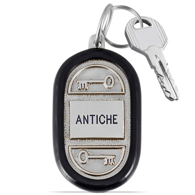 portachiavi ottone cromato personalizzabile a medaglione
