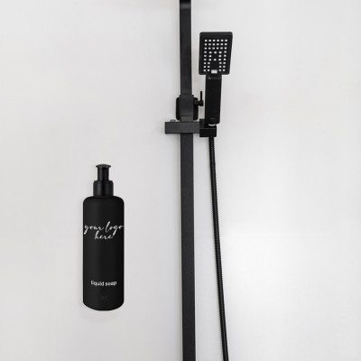 dispenser nero supporto murale personalizzato