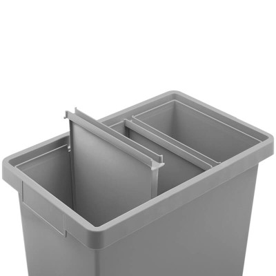 gettacarte differenziata grigio con fermasacco