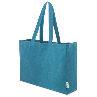 borsa cotone celeste piscina personalizzata