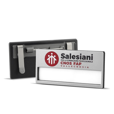 spilla portanome stampata personalizzata