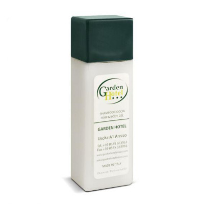 FLACONCINO 30 ml   quadrato personalizzabile logo hotel