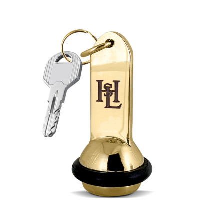 personalizzazione portachiavi svizzero con gommino e logo per hotel