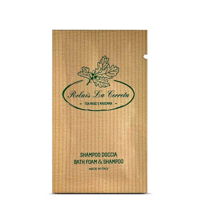 shampoo bustina personalizzata