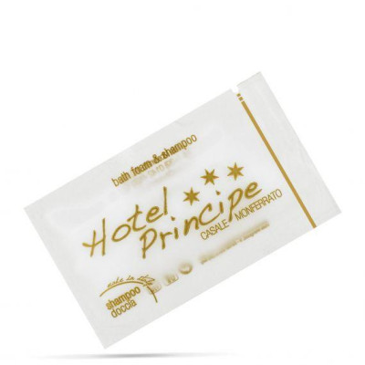 bagnodoccia hotel bustina personalizzata