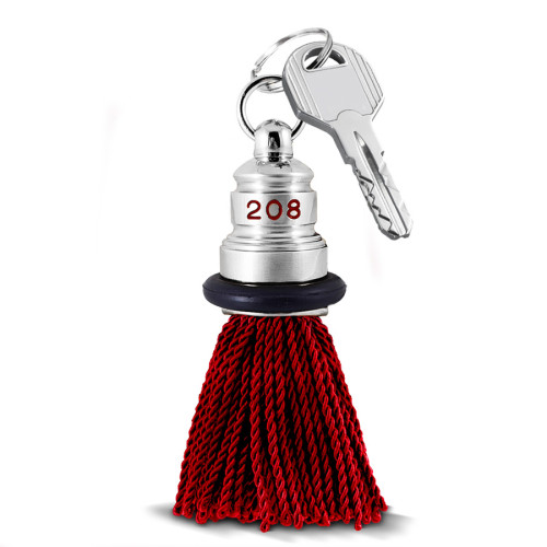 portachiavi con frange campana sagomata