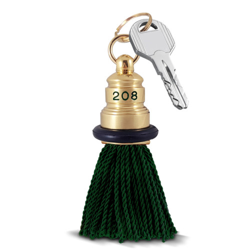 portachiavi con pennacchio con frange campana sagomata