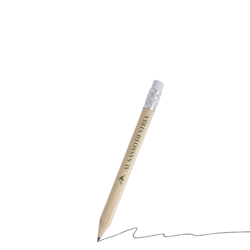 matita cilindrica con gomma personalizzabile