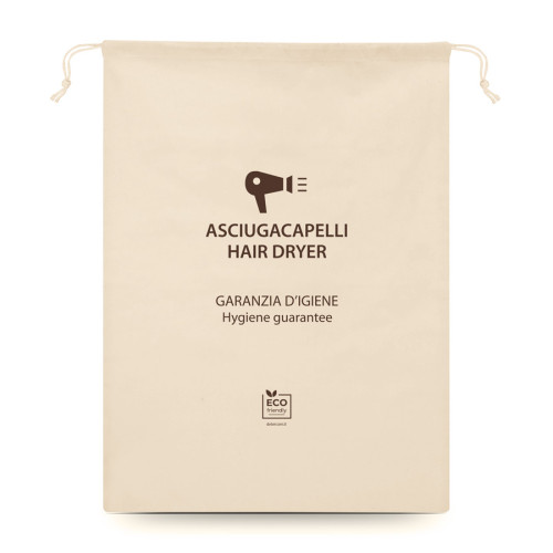 sacchetto asciugacapelli hotel eco-friendly ecologico
