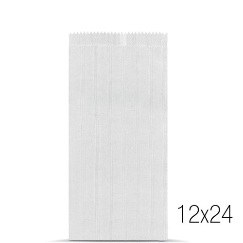 sacchetti alimenti   carta kraft bianca 12x24