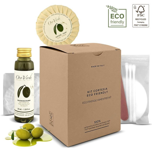 kit cortesia amenities hotel ecologico eco-friendly