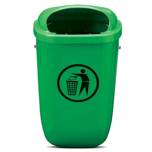 gettacarte 50 lt   polietilene verde