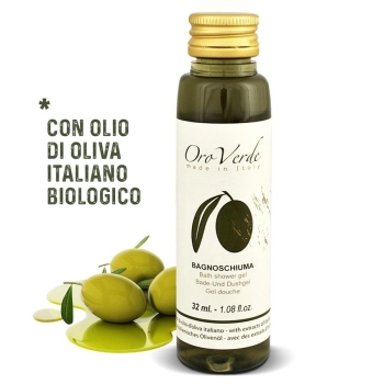 Bagnoschiuma monodose olio d'oliva eco-friendly