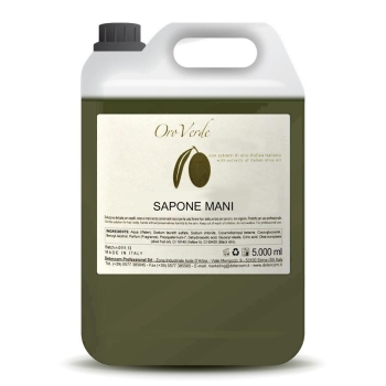 tanica ricarica sapone mani olio oliva oroverde