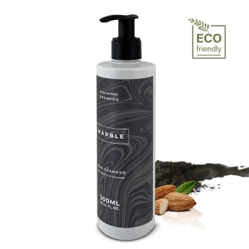 produzione shampoo dispenser cosmetico hotel argilla nera set cortesia