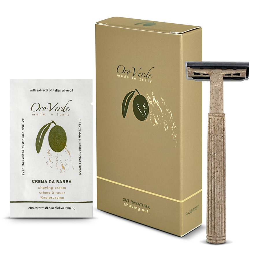 set rasatura bio olio oliva astuccio