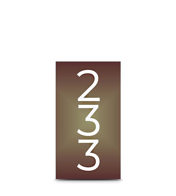 targa hotel per numero camera in ottone brunito lusso personalizzabile