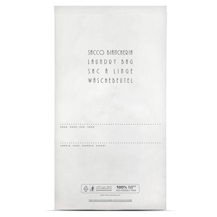 sacco biancheria ecologico in carta riciclabile