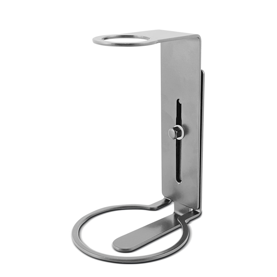 supporto inox satinato dispenser 500 ml antifurto hotel