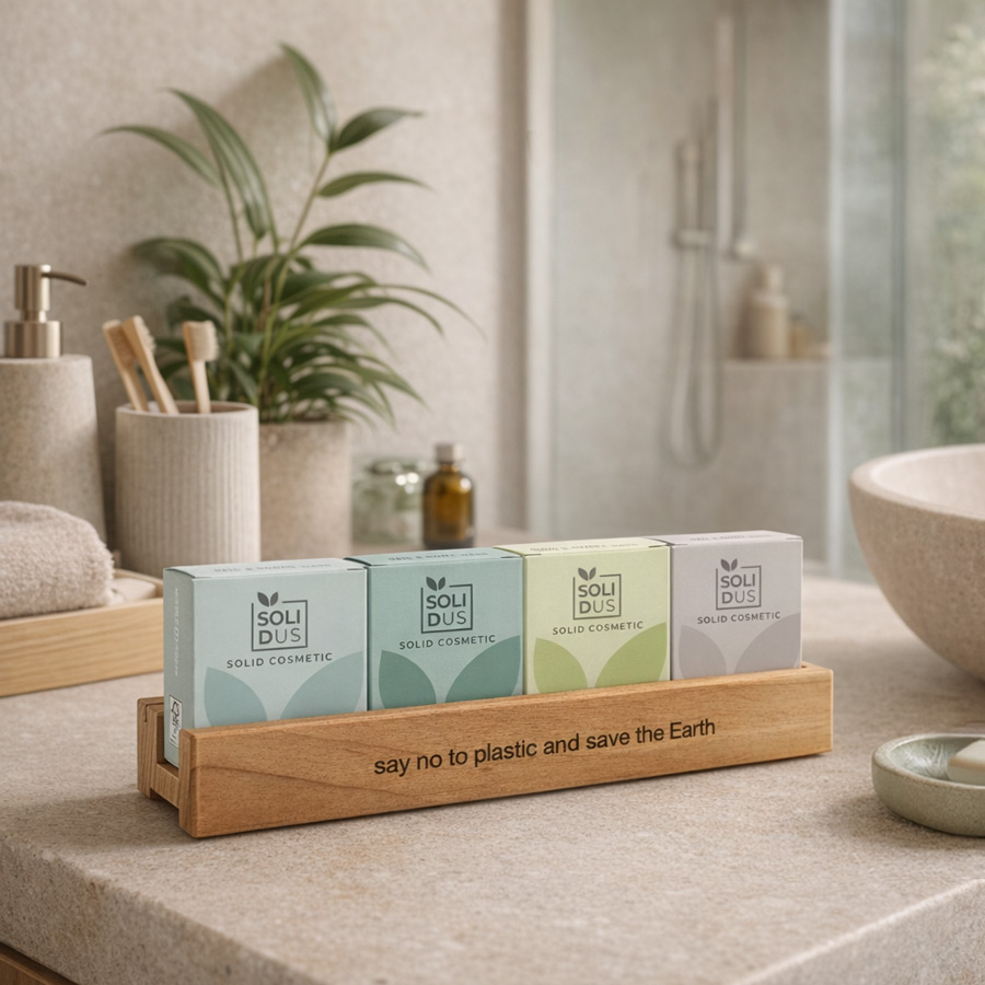 set cortesia ecologico con cosmetici solidi