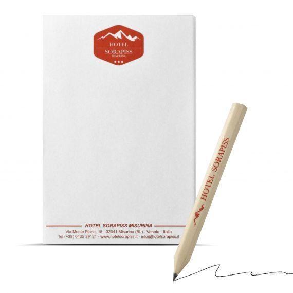 blocchetto appunti hotel personalizzabile