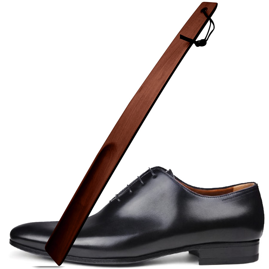 calzascarpe per hotel in legno scuro