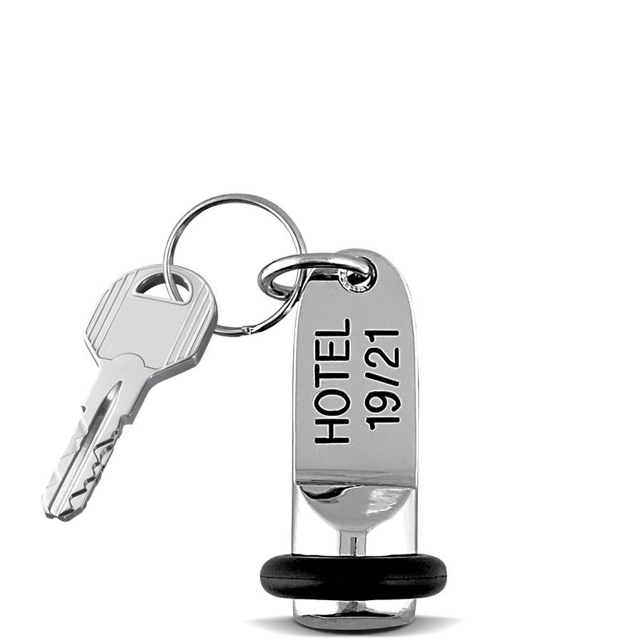 portachiavi personalizzabile cromato lusso piccolo