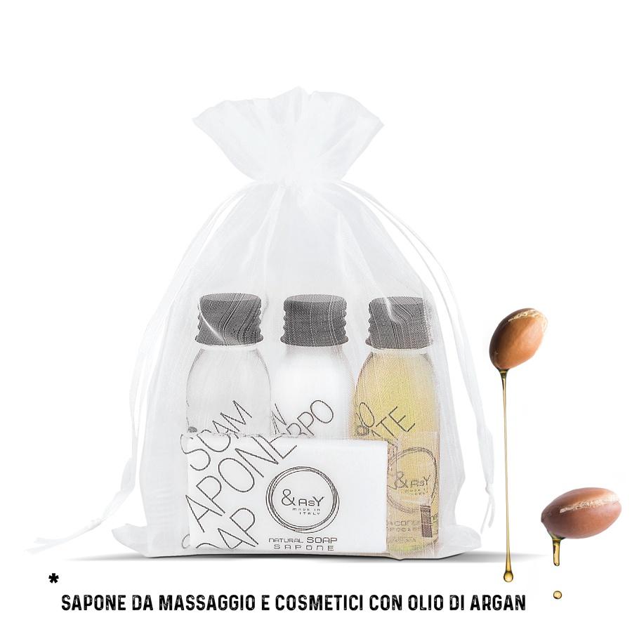 set cosmetico regalo prodotti olio argan