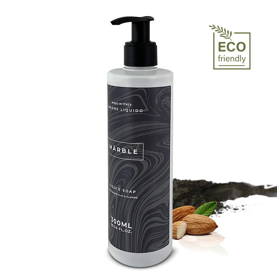 produzione dispenser cosmetico hotel argilla nera set cortesia