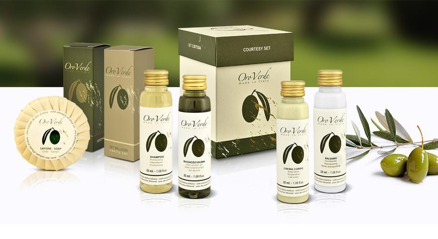 Oroverde: il set cortesia con olio d'oliva si rinnova! 