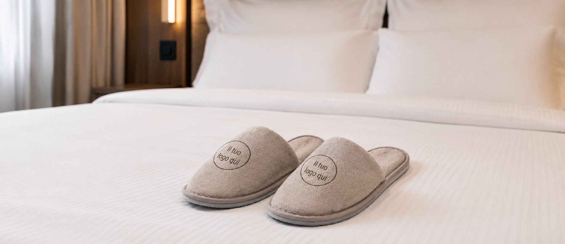 ciabattine camera hotel personalizzabili