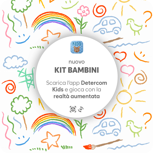 kit cortesia bambini con gioco interattivo ar